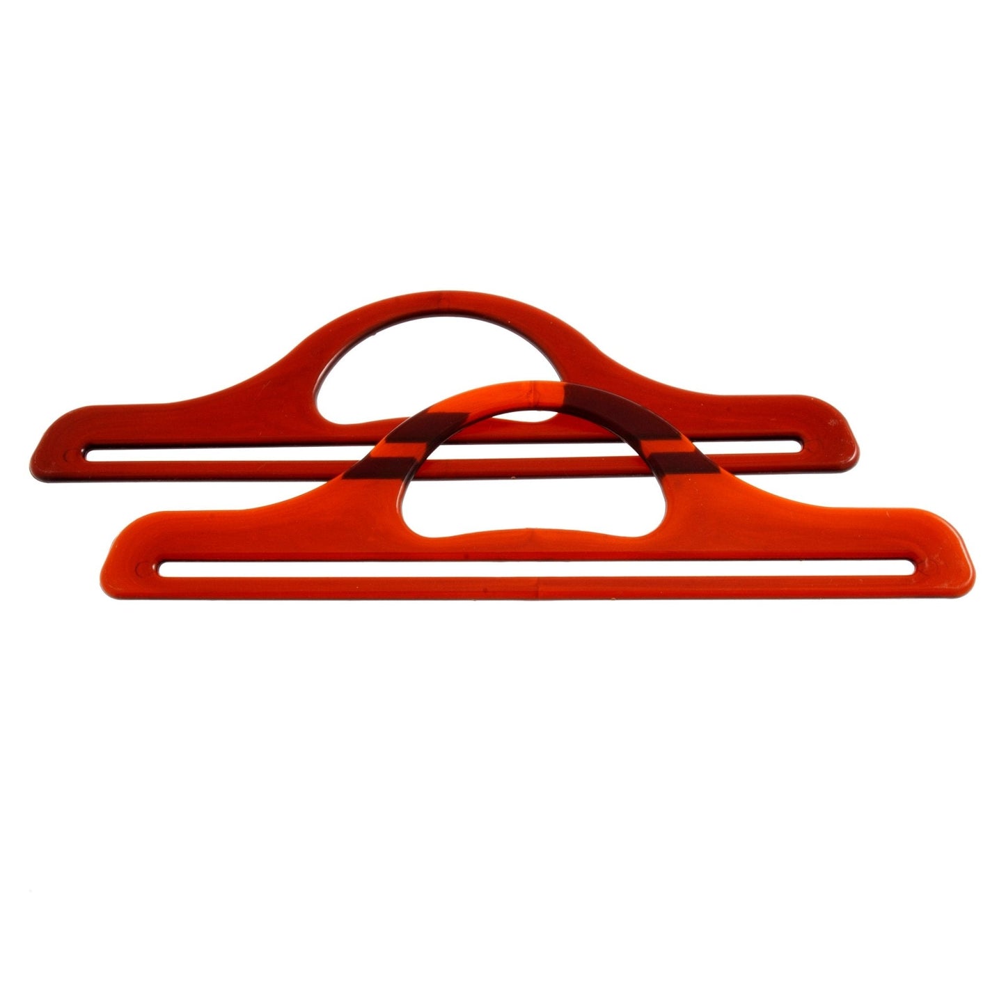 2 x Standard Plastic Handles Macramé Bag Making Crafts 11in. - Select Colours
