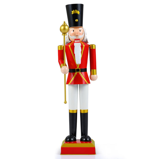 4 FT Christmas Nutcracker Xmas Nutcracker Figure with High Hat-Multicolor