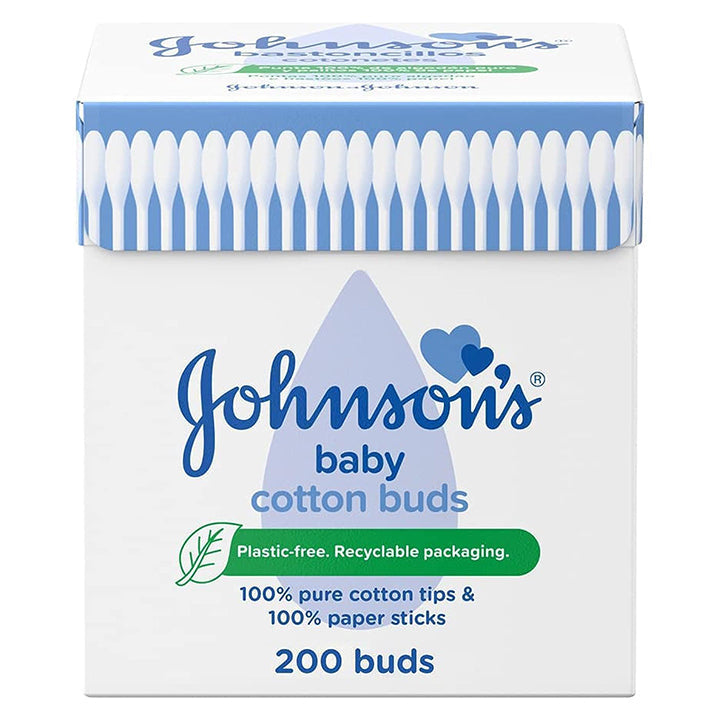 Johnson's Baby Cotton Buds - Gentle Cleaning & Care for Babies & Sensitive Skin (100 Pack)