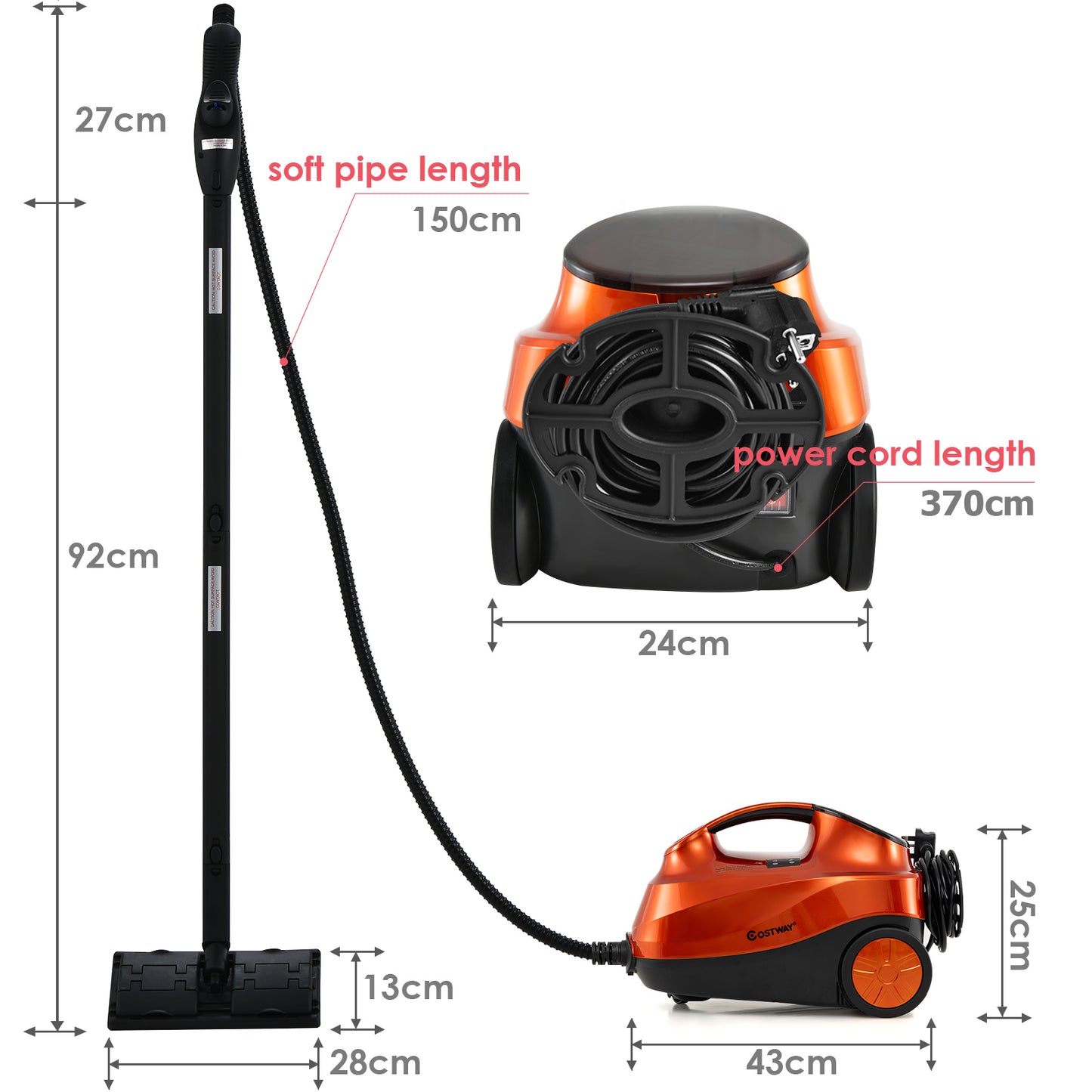 2000w Multi Purpose Steam Cleaning Mop-Blue