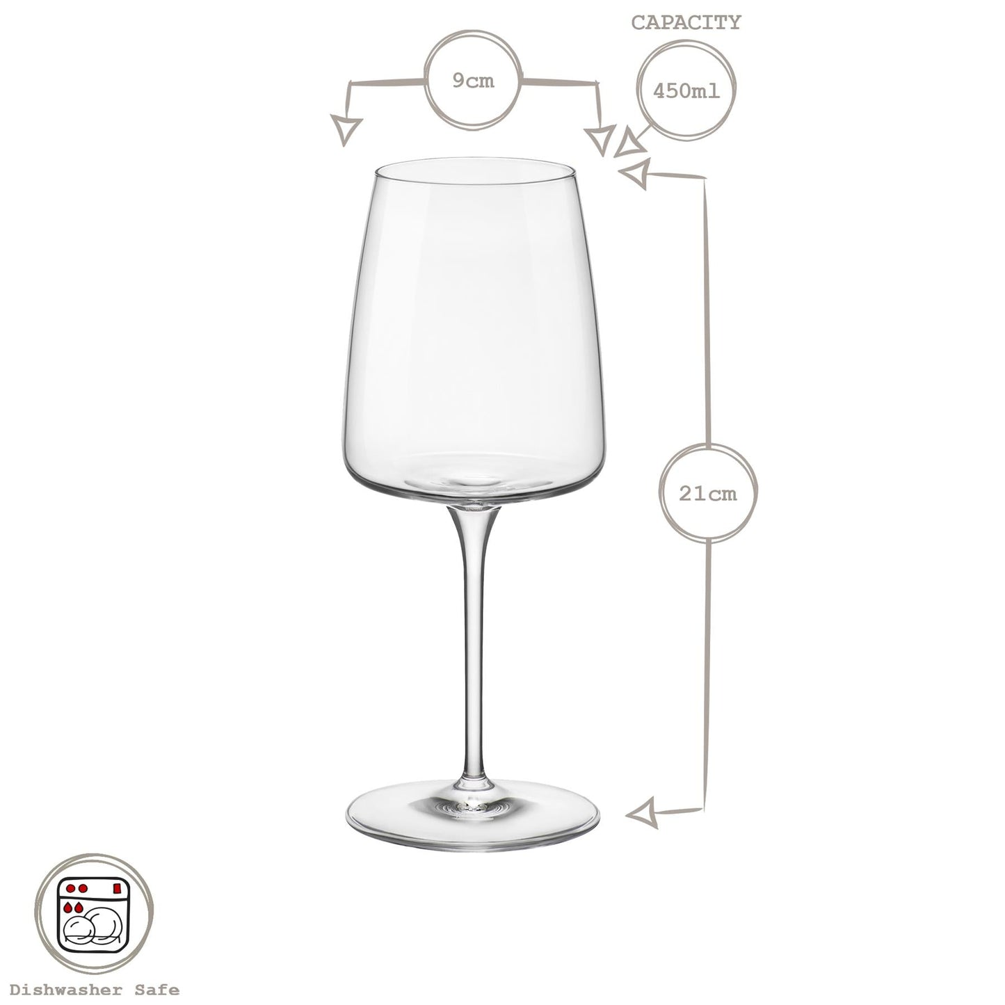 450ml Nexo Wine Glasses - Pack of Six