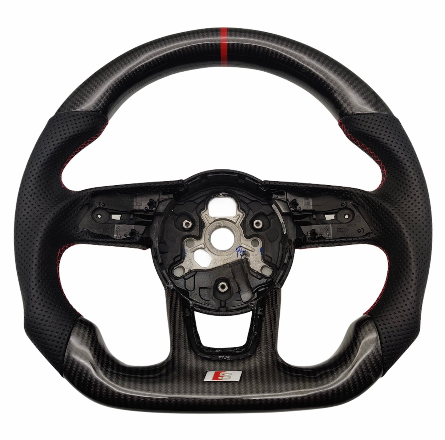Audi A3 / S3 / RS3 Carbon Fibre LED Display Custom Steering Wheel (8V / 2016 - 2020 Models)