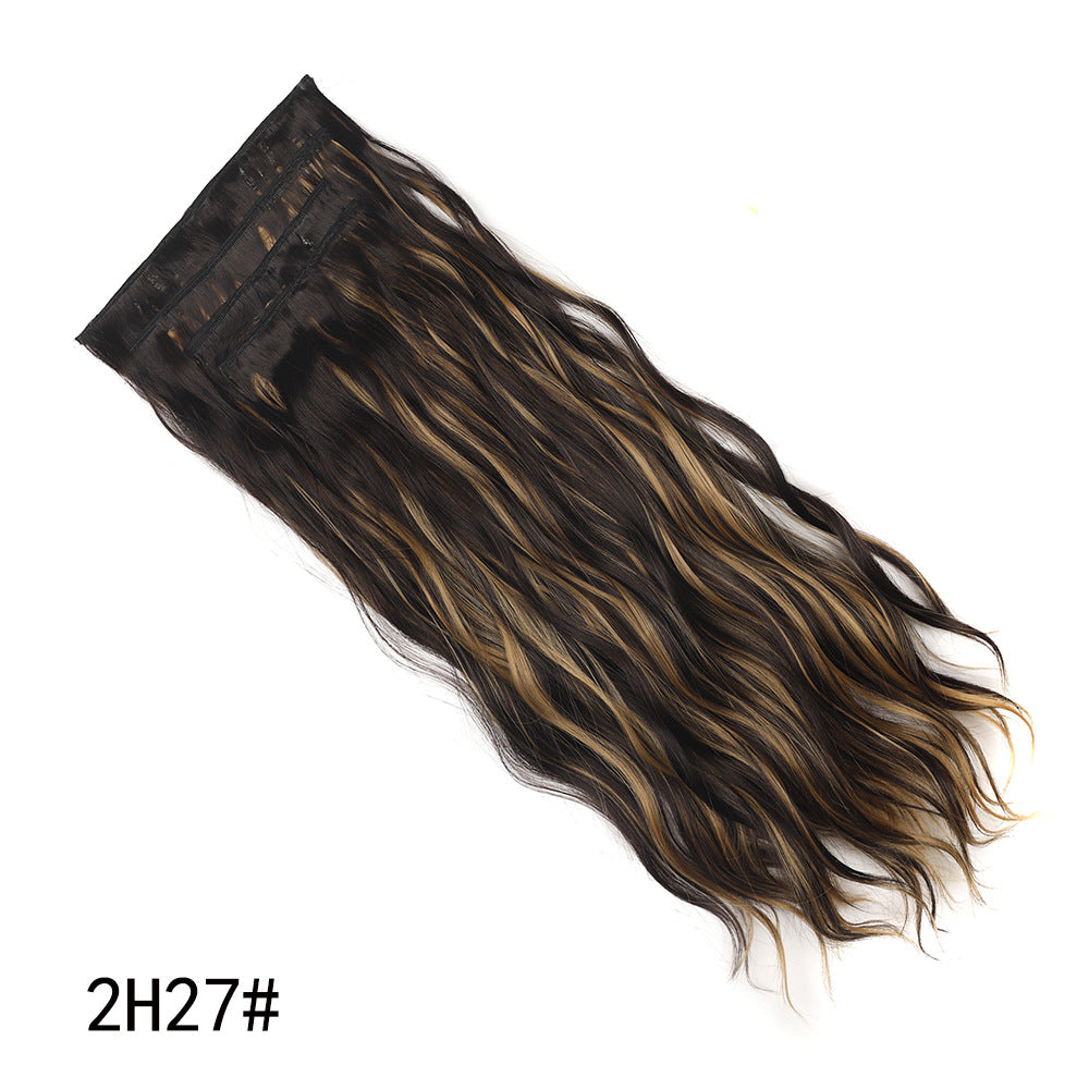 Four Piece Set of Water Ripple Curly Hair Pieces