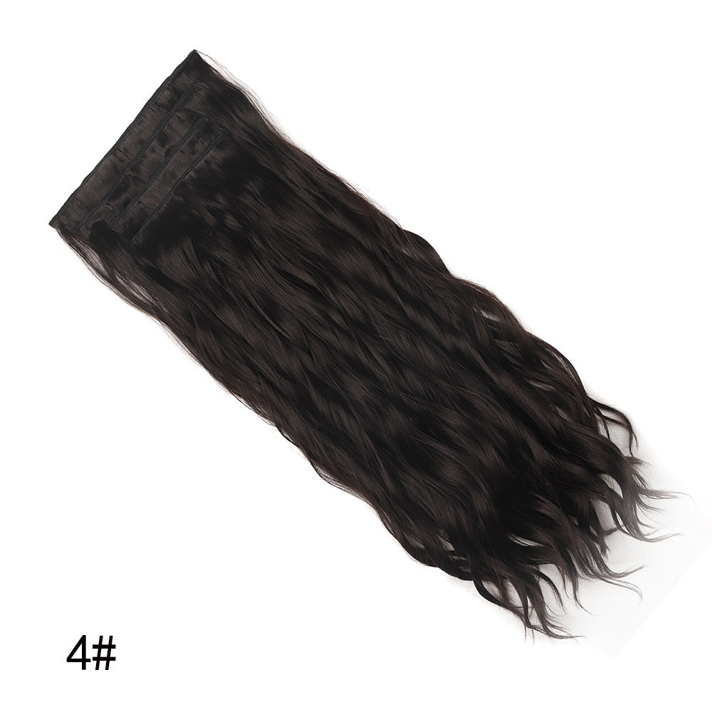 Four Piece Set of Water Ripple Curly Hair Pieces