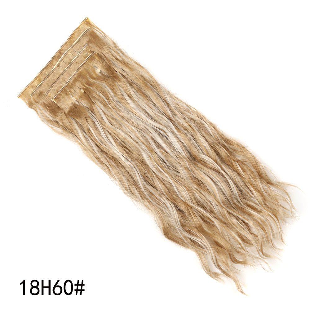Four Piece Set of Water Ripple Curly Hair Pieces
