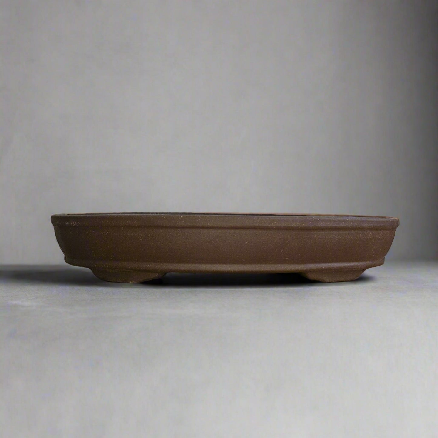 42cm Unglazed Bonsai Pot | Oval | 42cm x 32cm x 8cm | Brown