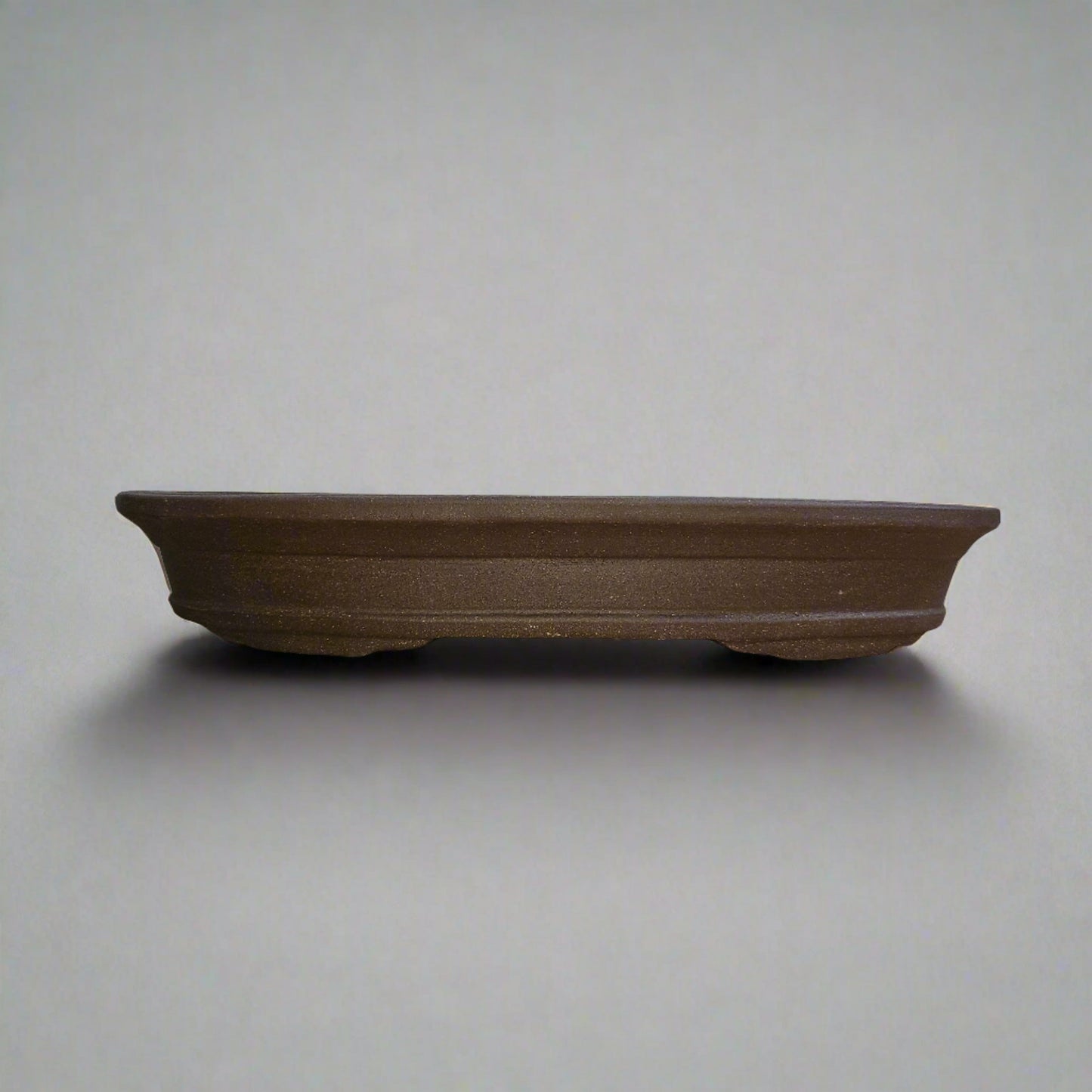 39cm Unglazed Bonsai Pot | Oval | 39cm x 27cm x 7cm | Brown