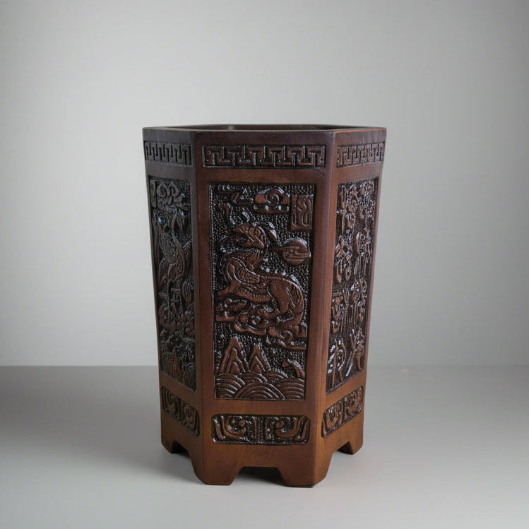 21cm Premium Unglazed Bonsai Pot | Cascade | 21cm x 30cm | Brown