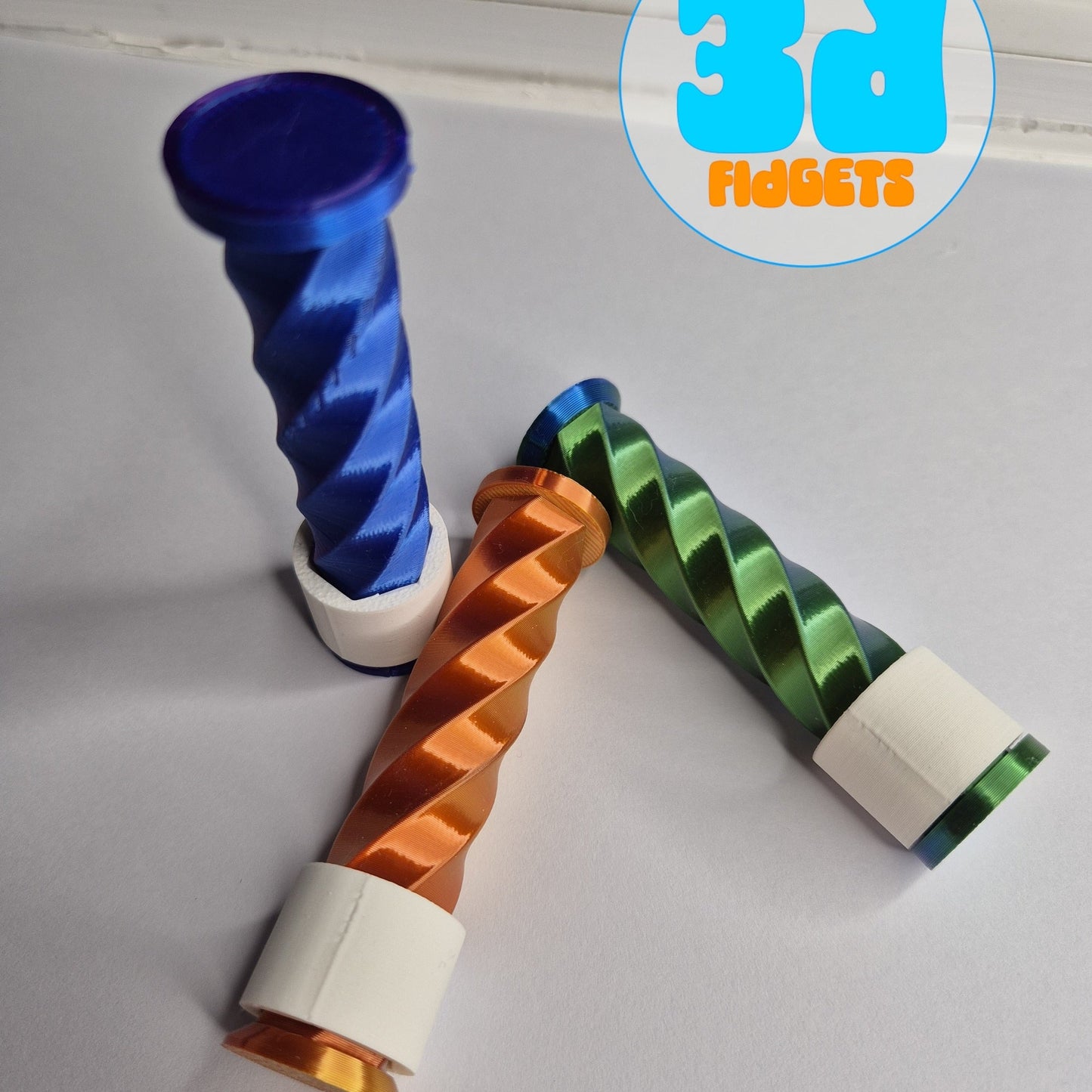 3dFidgets - Spiral Fidget Toy in 2024 trending colours adults