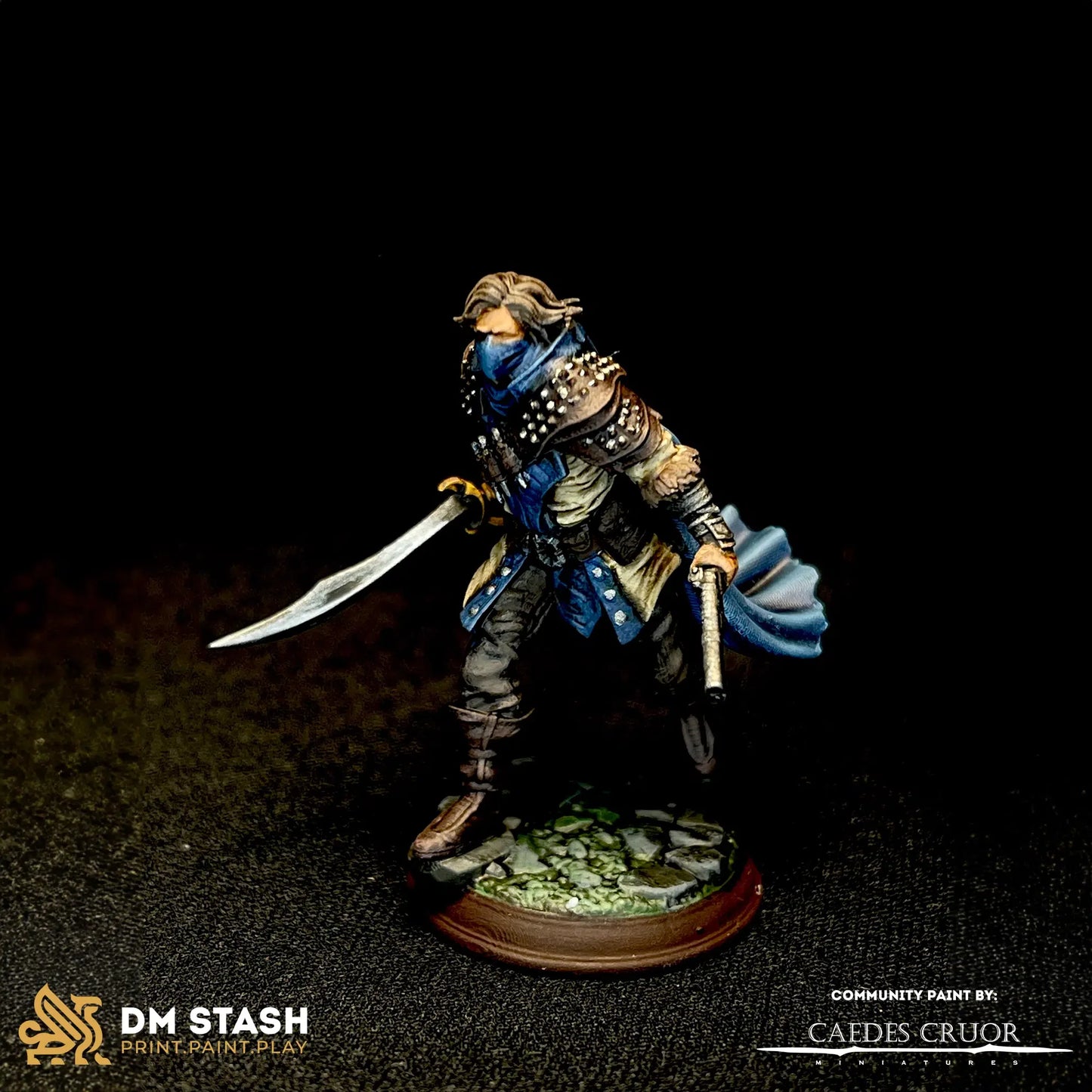Derrick the Fin – Dusty Dirks Boss - 3D Printed Rogue Character Miniature