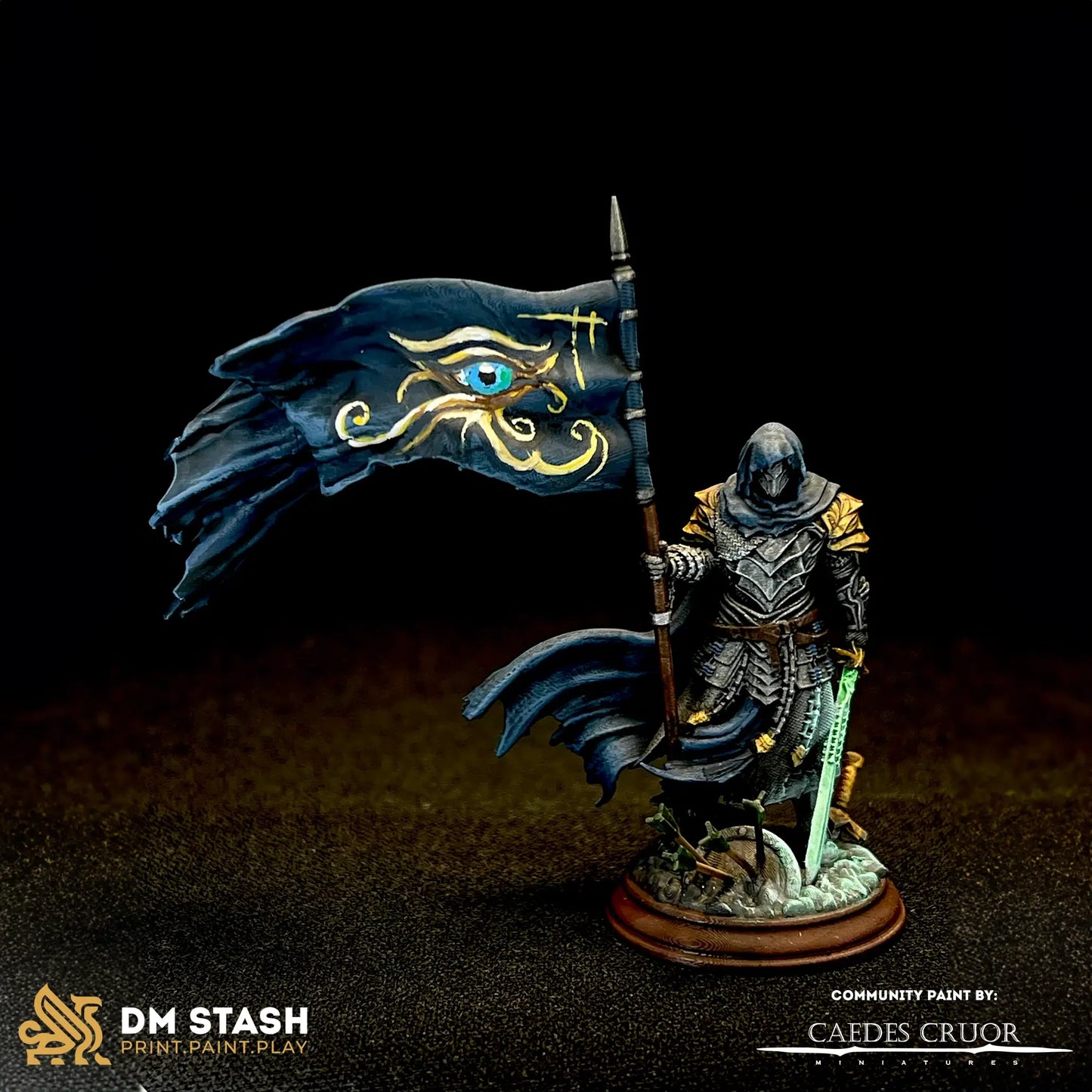 Florian the Fallen – Deserter Knight - 3D Printed Fighter Character Miniature
