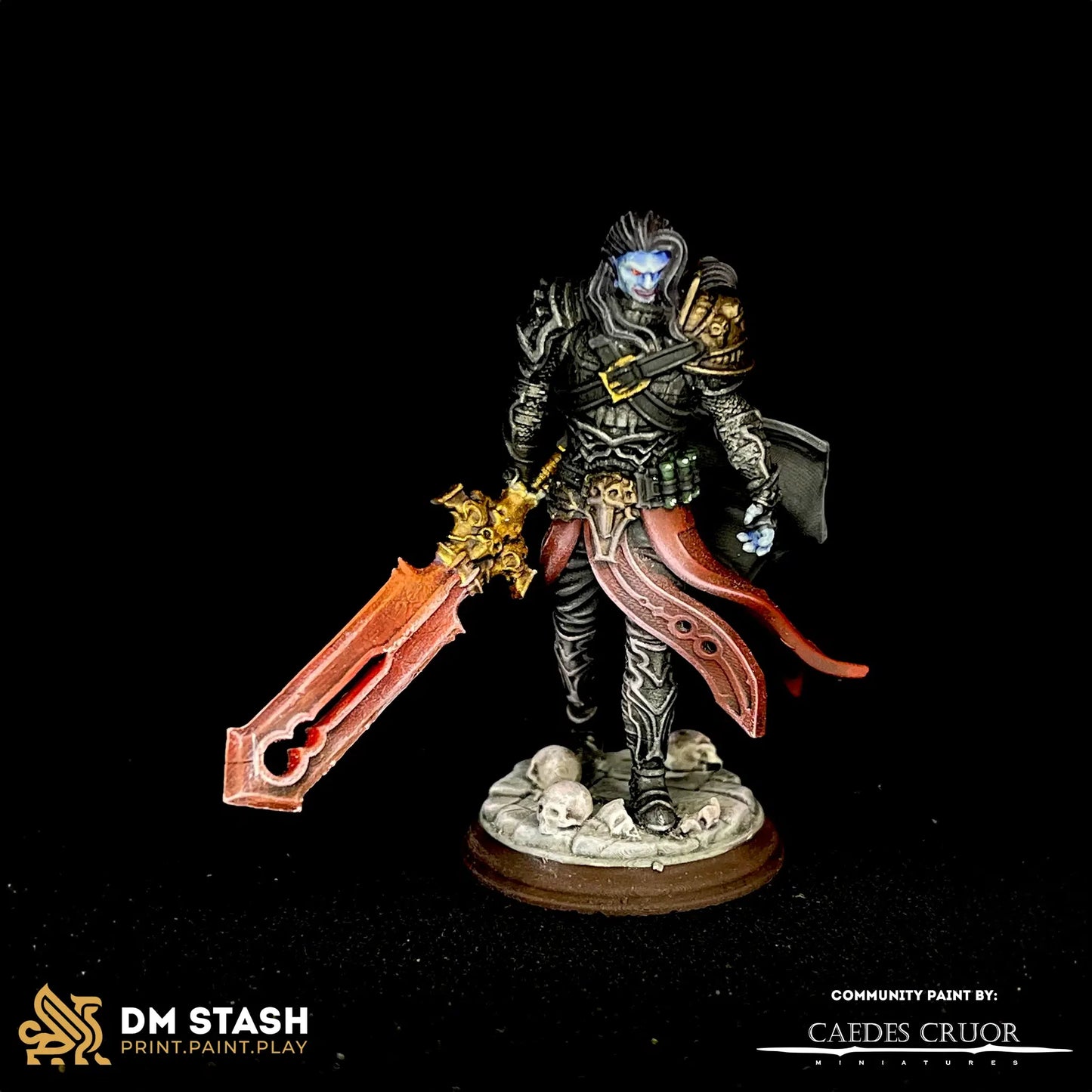 Ser Gaston – Vampire Knight - 3D Printed Fighter Character Miniature