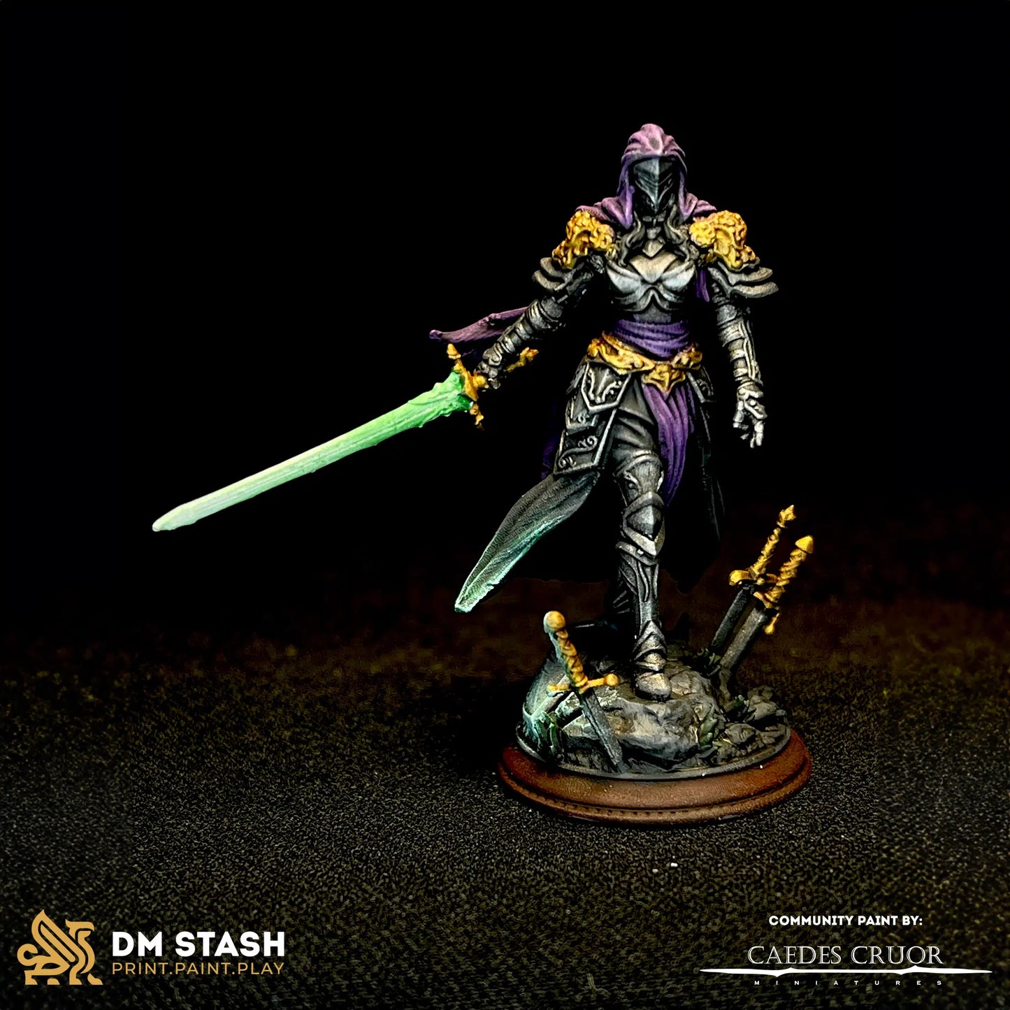 Lydia the Merciless – Duke’s Commander - 3D Printed Fighter Character Miniature