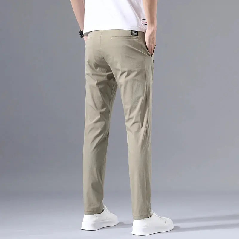 2025 Men's Slim Fit Stretch Classic Chino Pants - Perfect for Casual or Business Wear