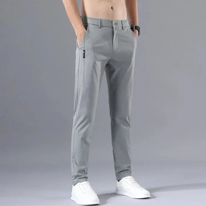 2025 Men's Slim Fit Stretch Classic Chino Pants - Perfect for Casual or Business Wear