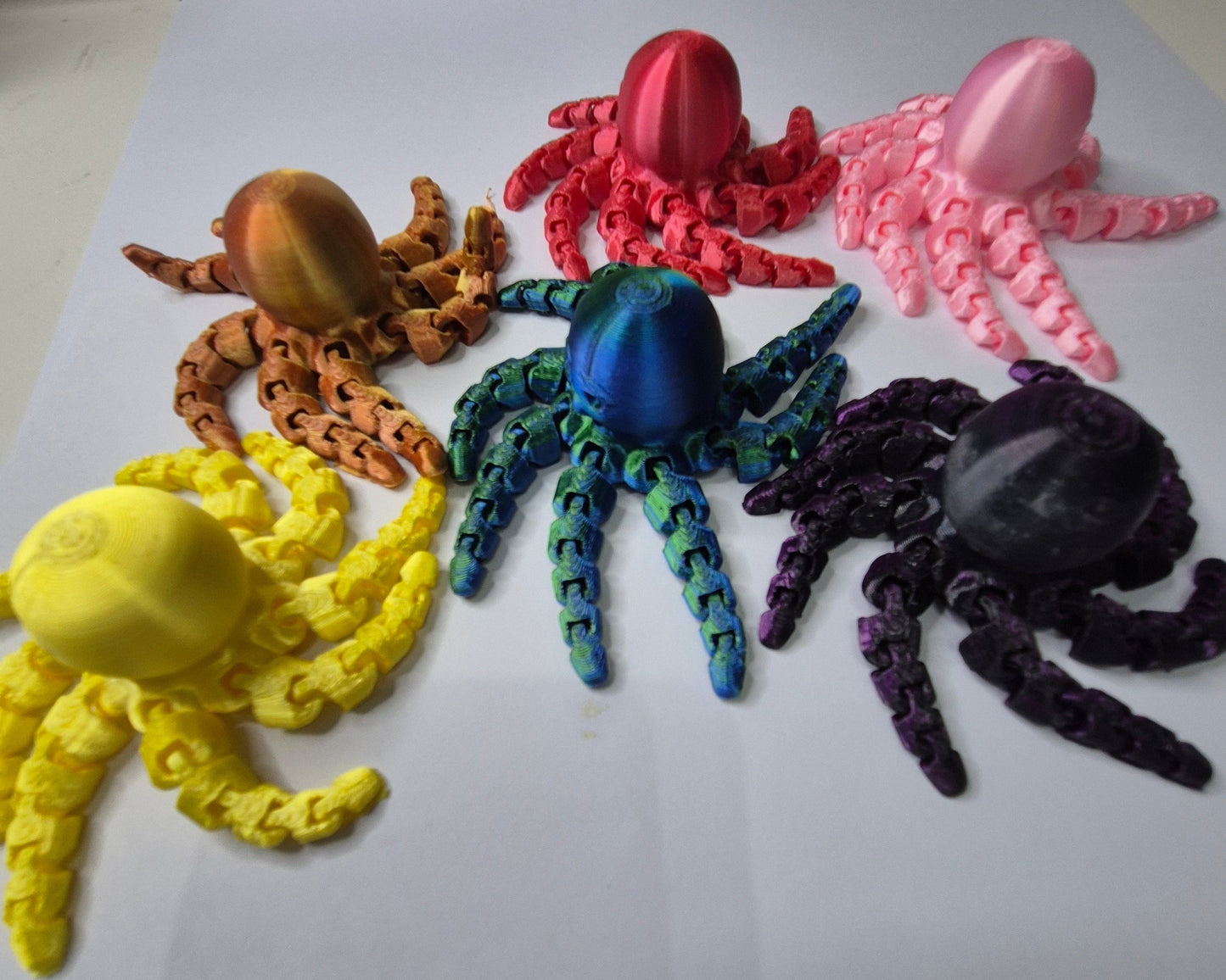 Flexible fidget colourful octopus Sensory toy for ADHD autism stimming