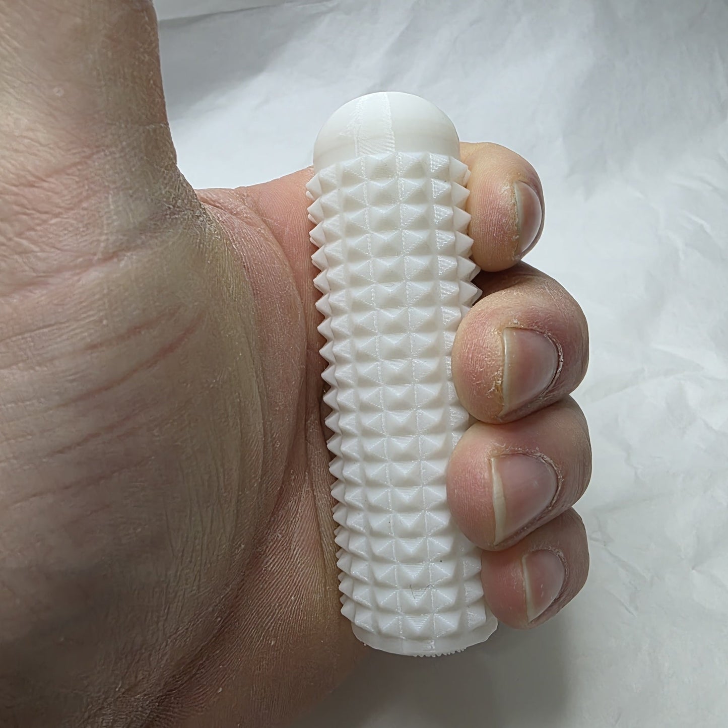 3dFidgets Pain Squeezer  - Massage Roller with Soft, Textured Spikes - for Feet, Body or Hands