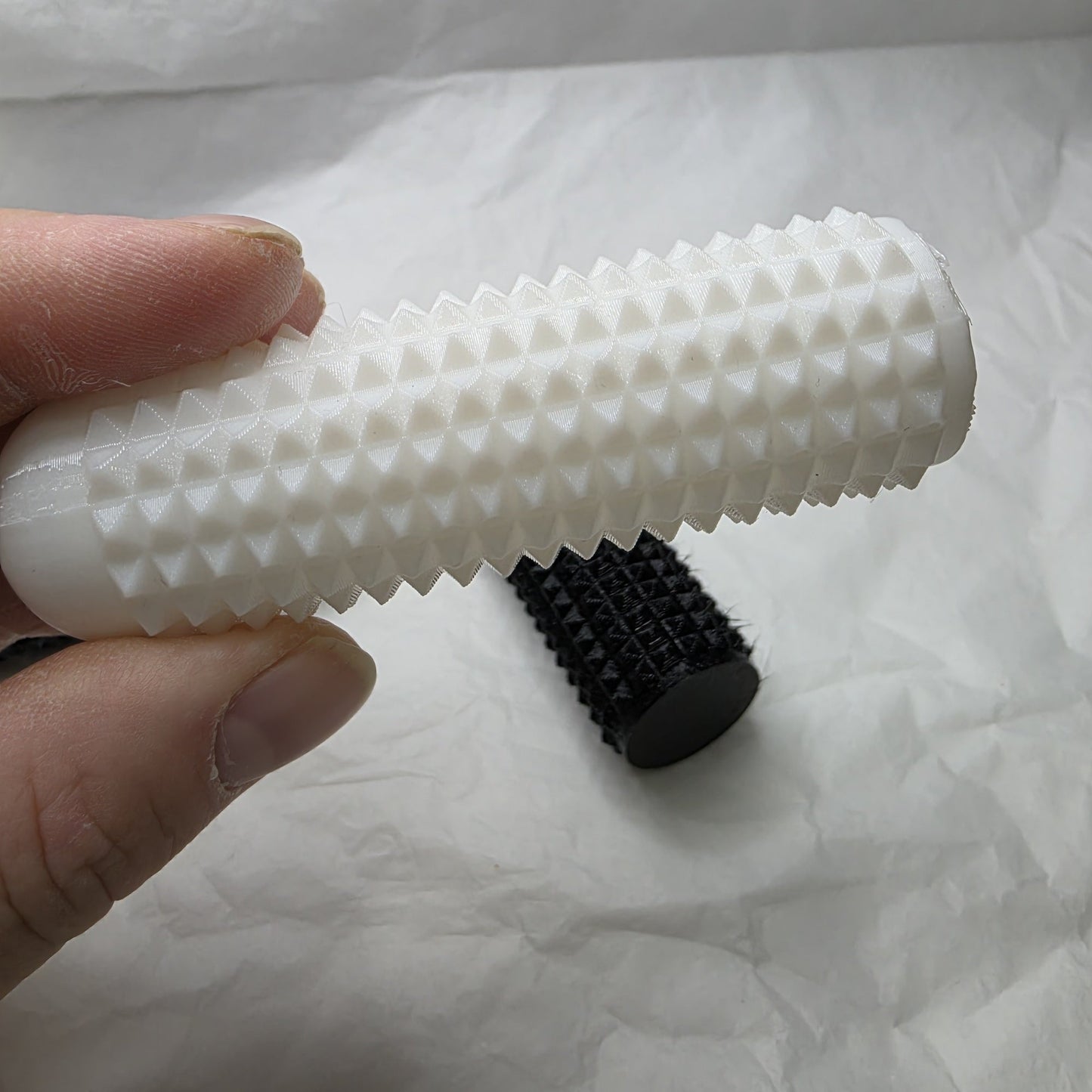 3dFidgets Pain Squeezer  - Massage Roller with Soft, Textured Spikes - for Feet, Body or Hands