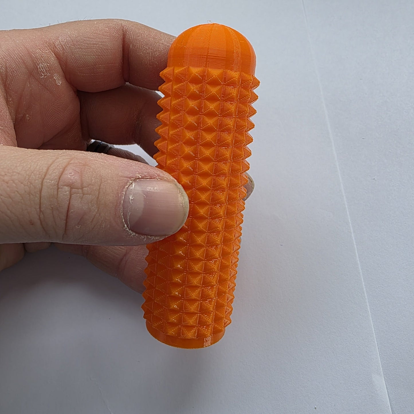 3dFidgets Pain Squeezer  - Massage Roller with Soft, Textured Spikes - for Feet, Body or Hands