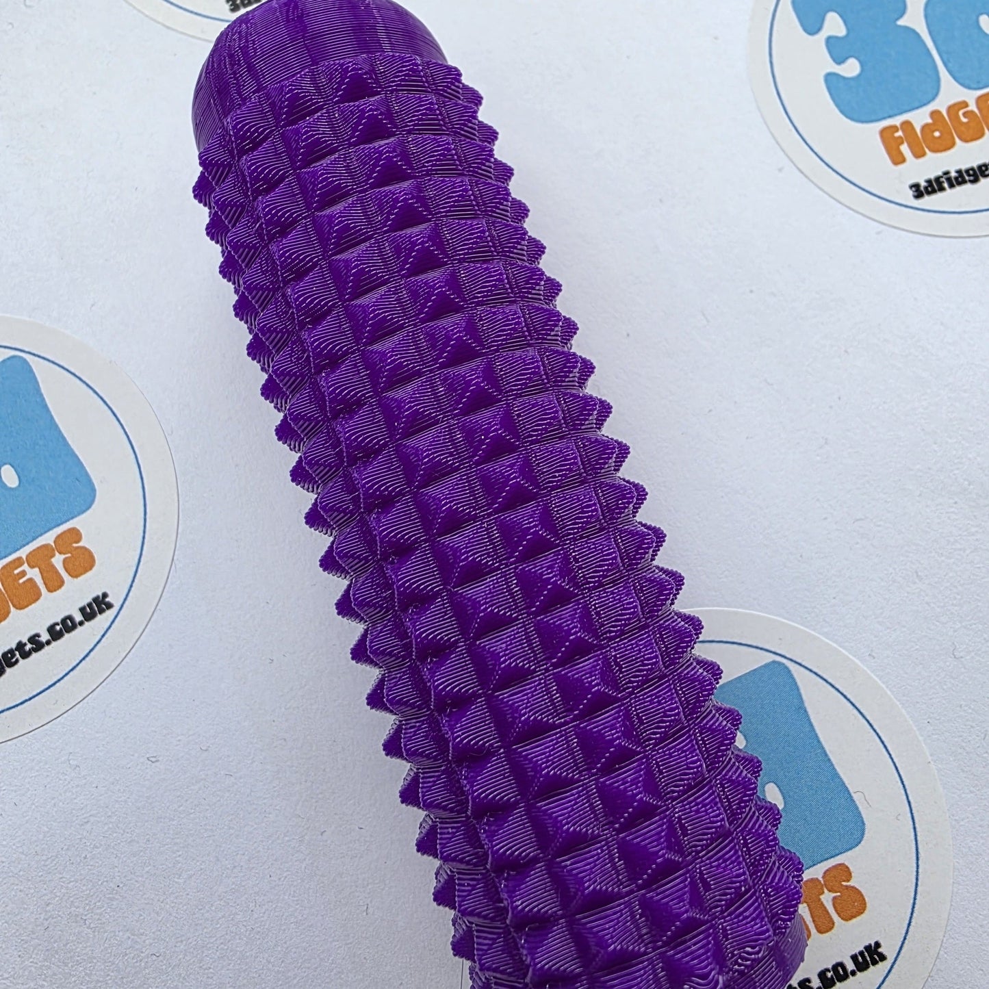 3dFidgets Pain Squeezer  - Massage Roller with Soft, Textured Spikes - for Feet, Body or Hands