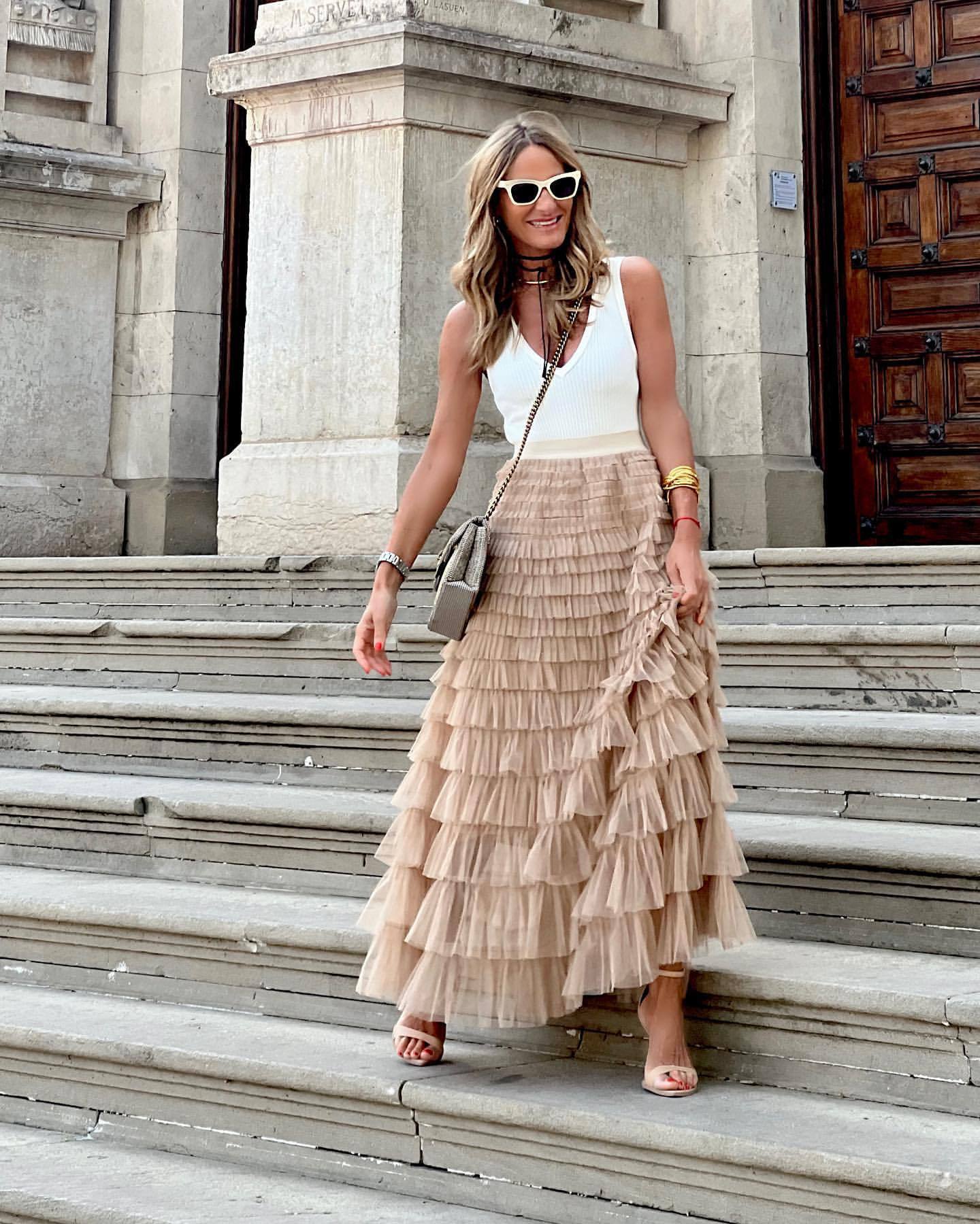 Mesh Cake Skirt