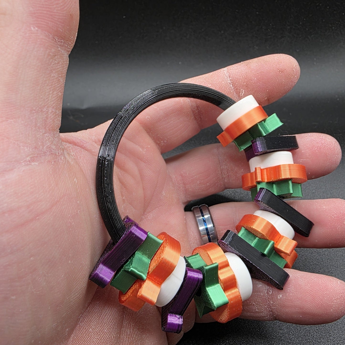 3dFidgets Halloween spooky themed fidget hand stimming bead roller