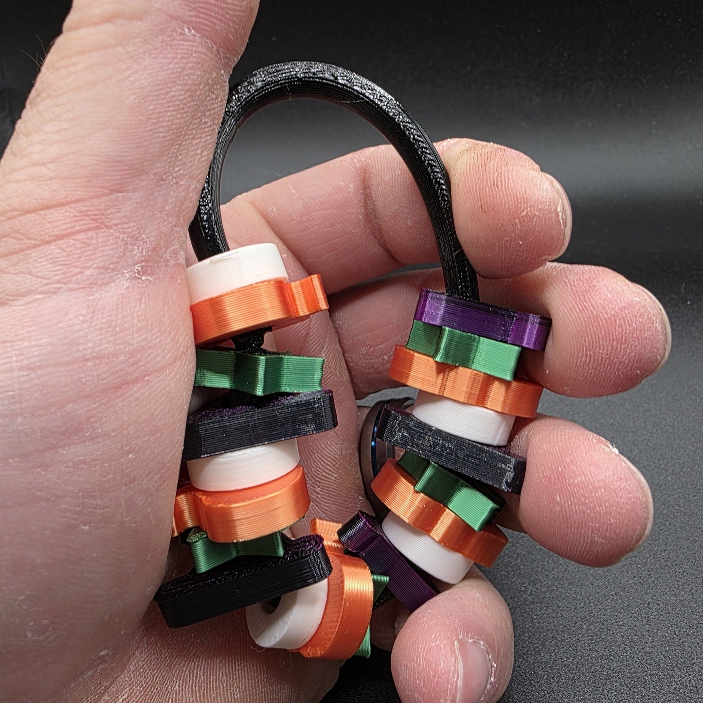 3dFidgets Halloween spooky themed fidget hand stimming bead roller