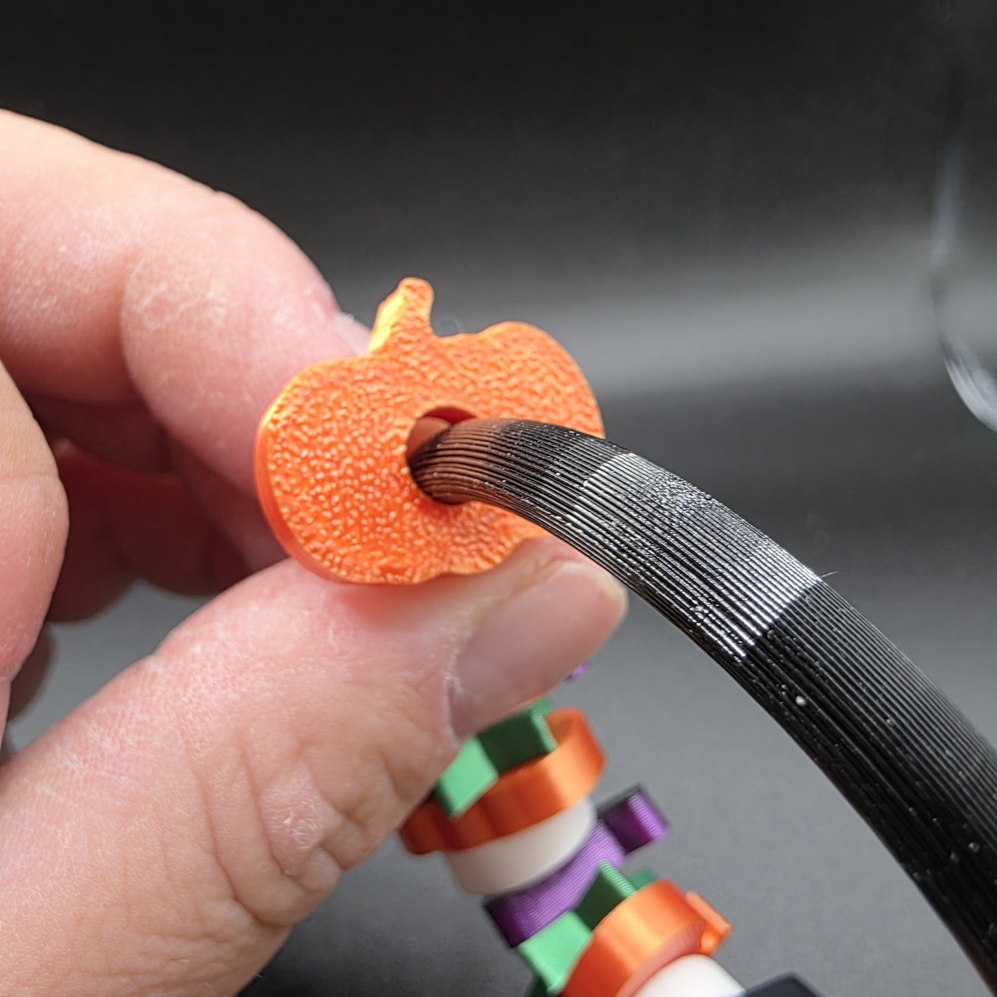 3dFidgets Halloween spooky themed fidget hand stimming bead roller