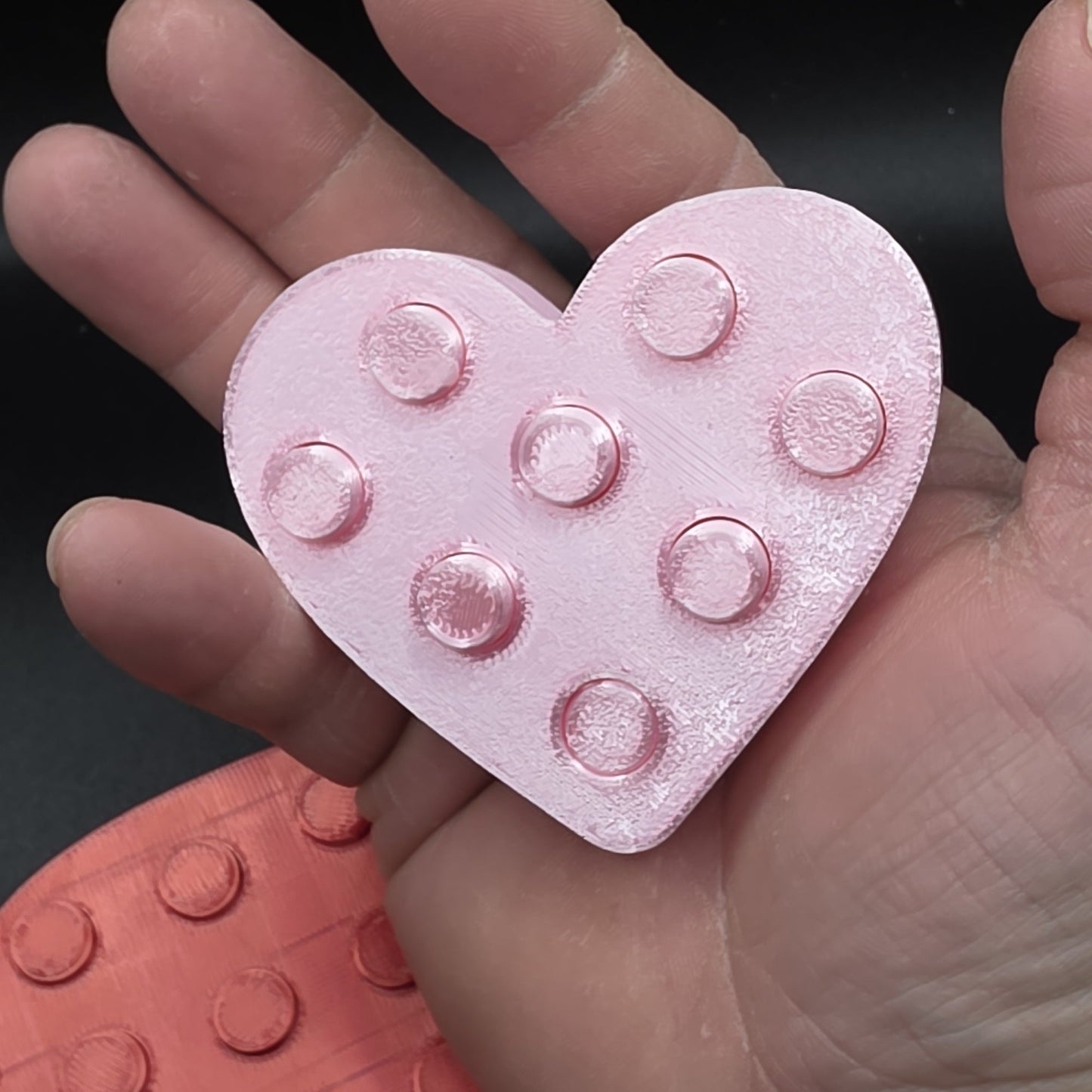 3dFidgets Valentines Everlasting heart popper