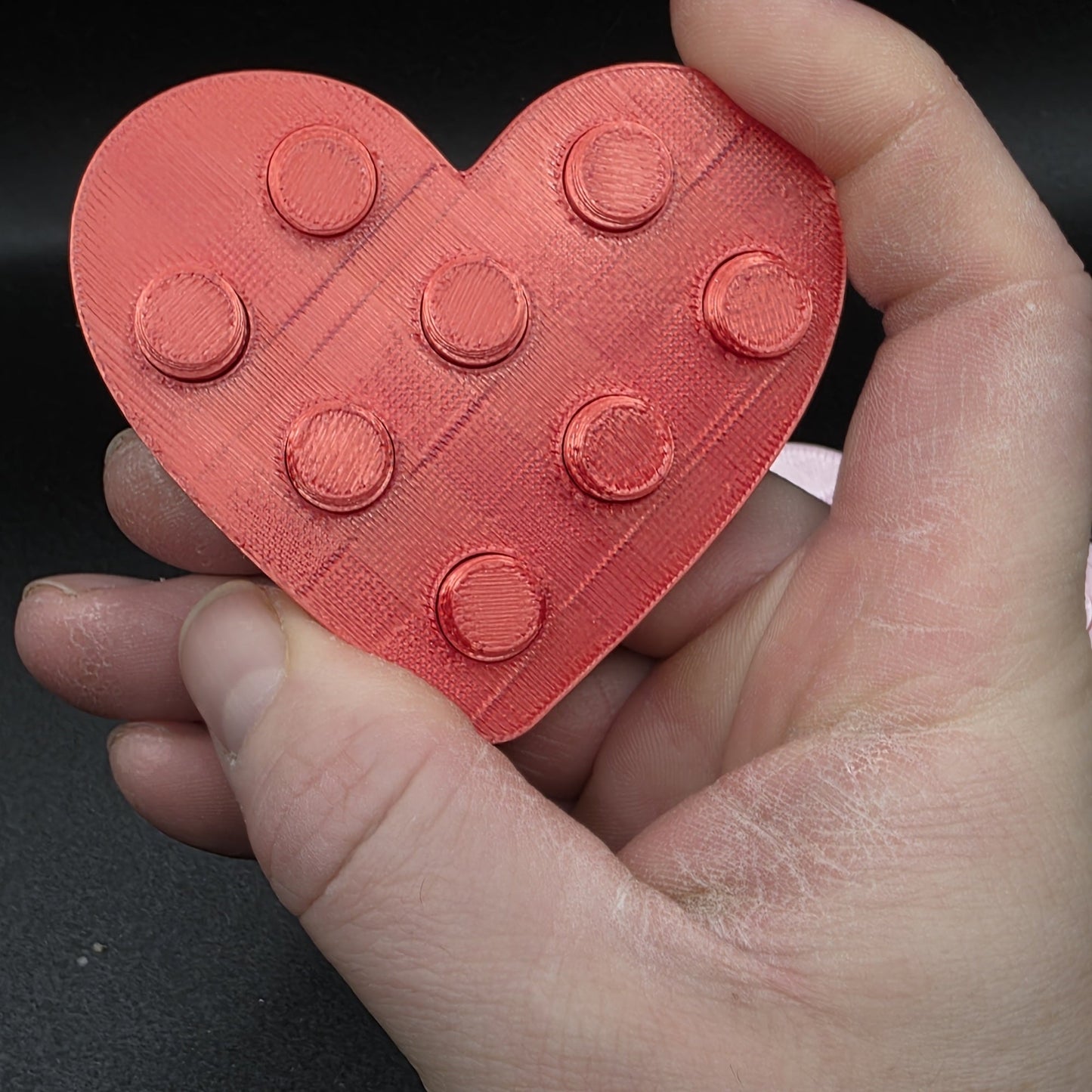 3dFidgets Valentines Everlasting heart popper