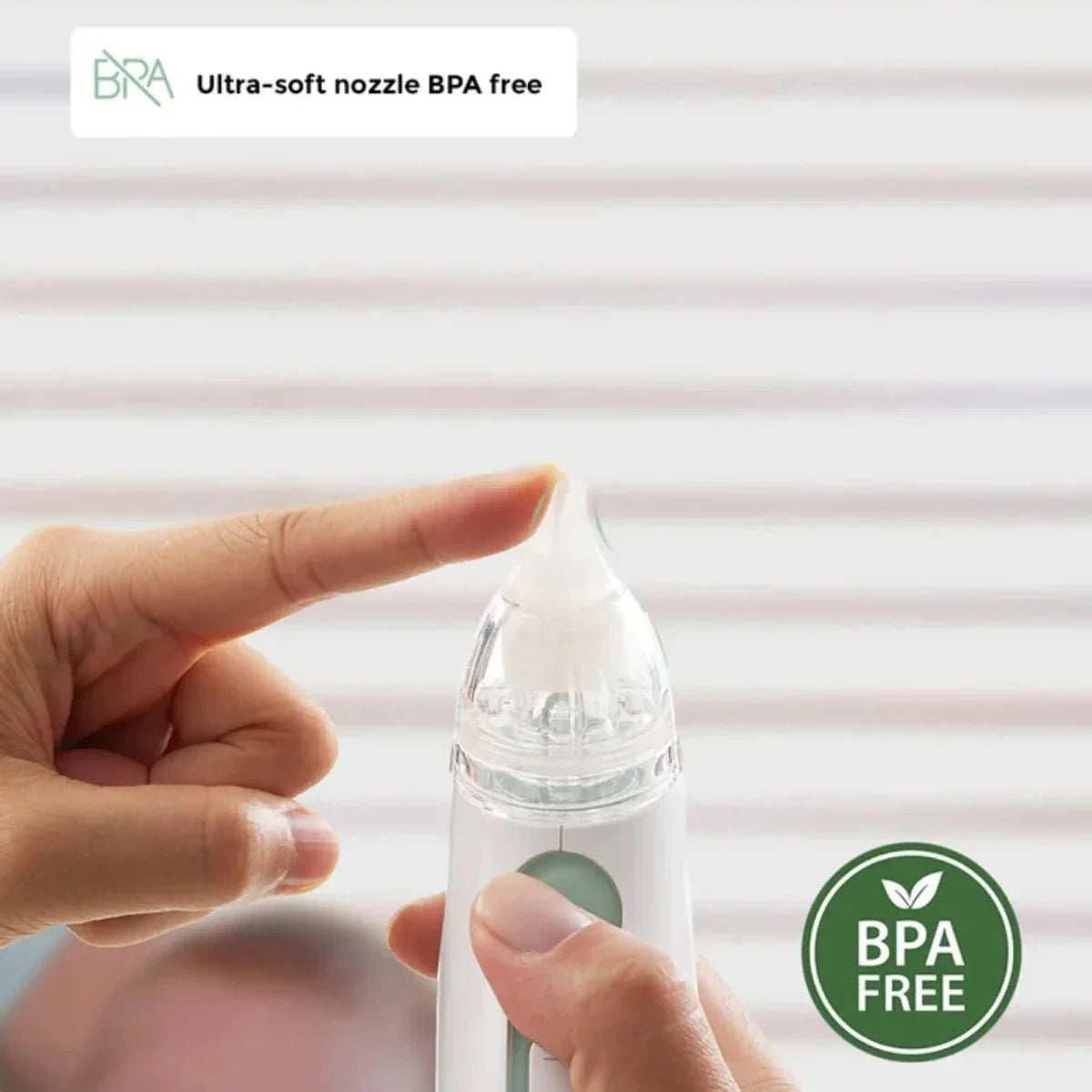 Momcozy Baby Nasal Aspirator - White