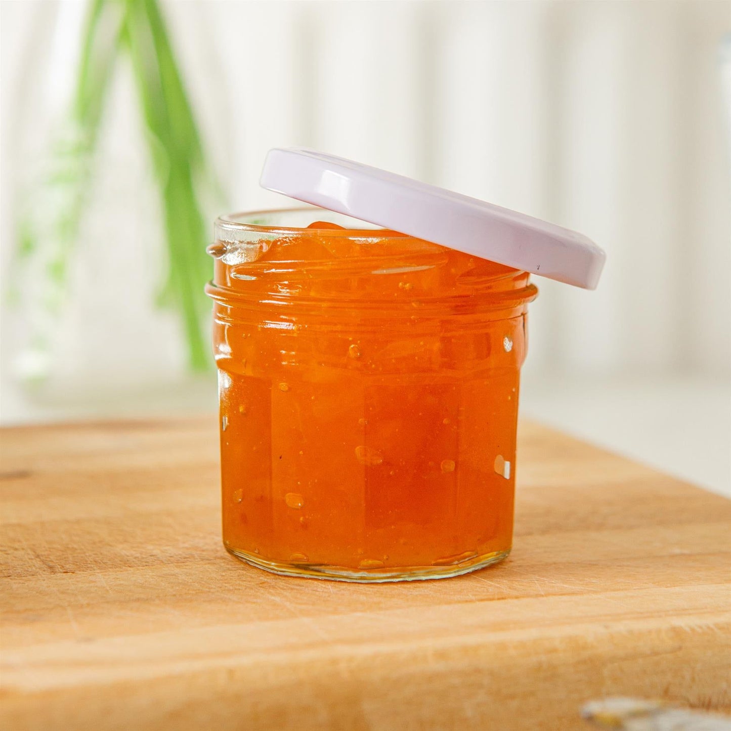 90ml Glass Jam Jars with Lids - Pack of 6