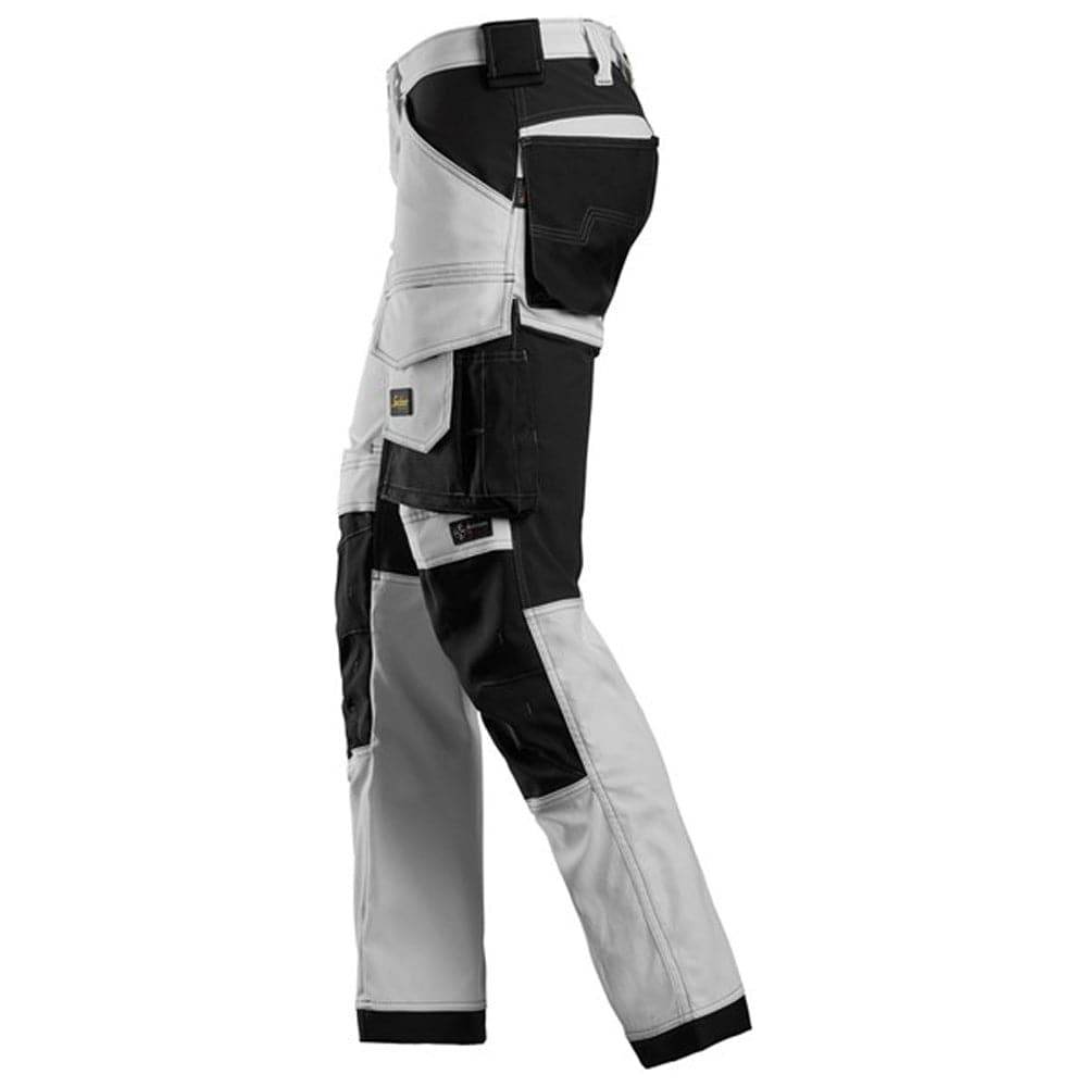 Snickers 6341 AllroundWork Stretch Trousers White Snickers Size 100 (35" Waist, 30" Leg)