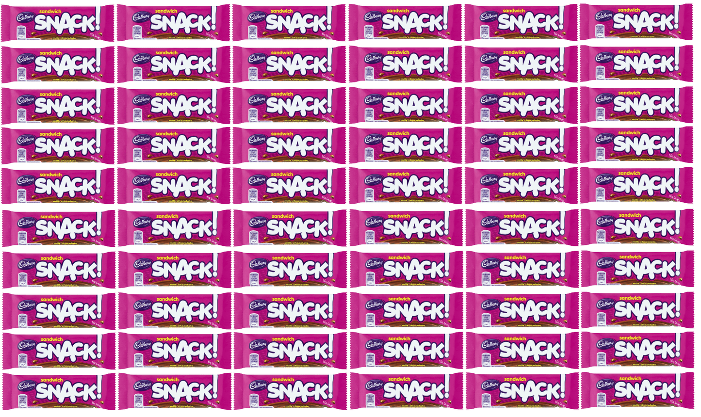 60 x Cadbury Snack Sandwich 22Gm