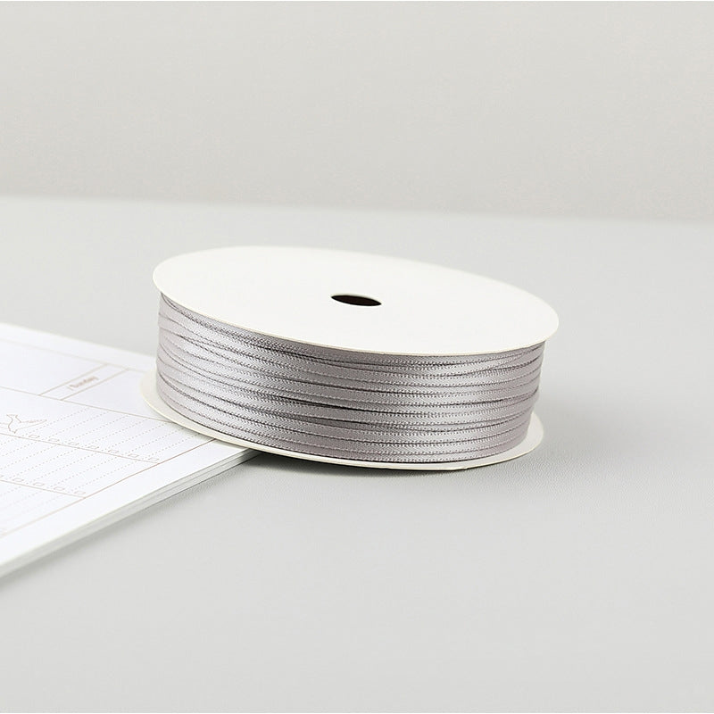 2mm Silk Ribbon Balloon Ribbon Rope Double-sided Diy Packaging
