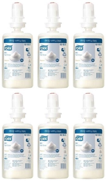 6 x Tork Mild Foam Soap   S4 /520501