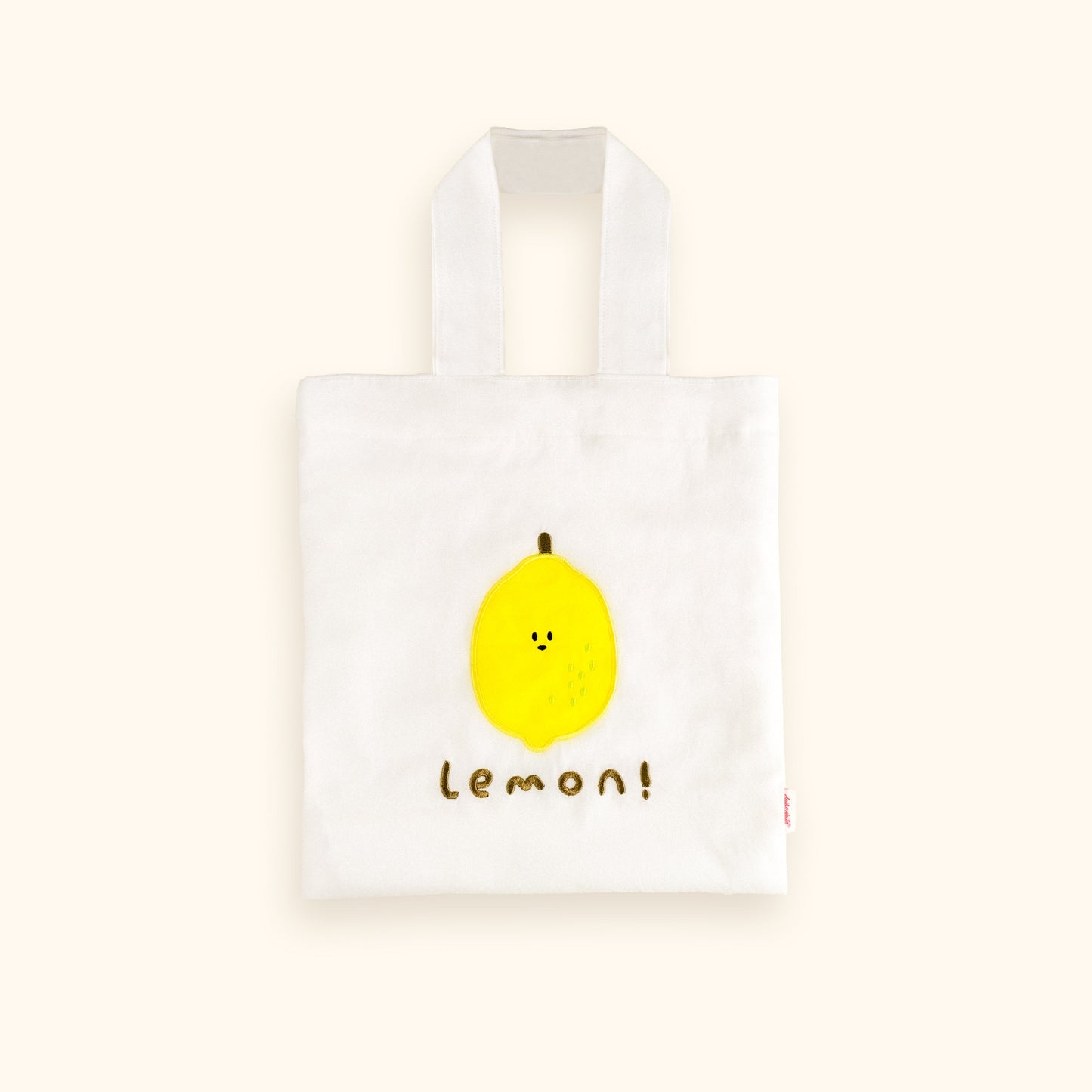 Daily White | Lemon Canvas Bag