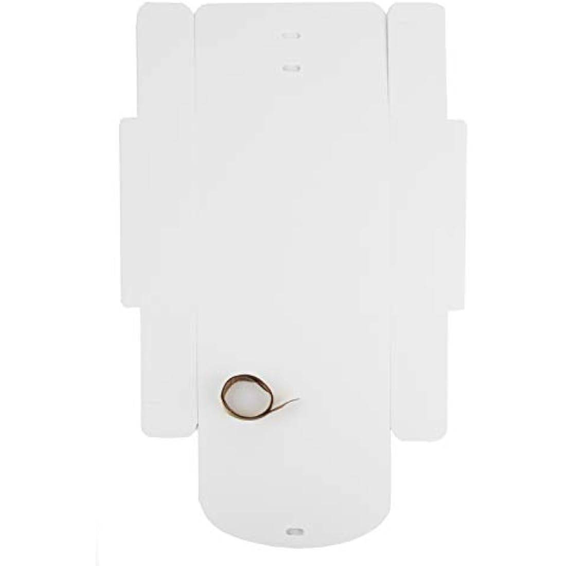 Emartbuy Pack of 12 Square Shaped Presentation Gift Box, 24 cm x 24 cm x 5 cm, Easy Assembly, White Box with Bow Ribbon