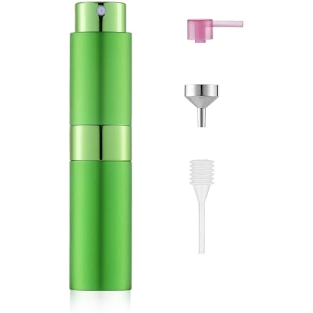 Toureal 8ml Travel Perfume Atomiser Refillable - Mini Aftershave Spray Bottle - Small Glass Fragrance Atomizer for Women - Portable Empty Cologne Refill Pump Dispenser for Men Green