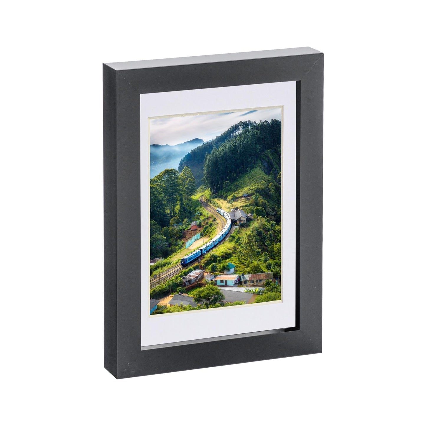 Black 5" x 7" Photo Frame with 4" x 6" Mount