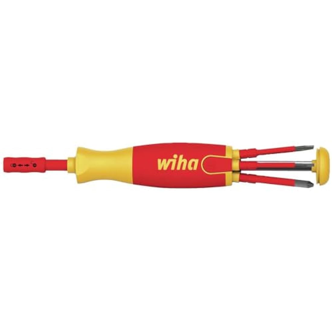 Wiha 38613, Schlitz/PH/SL+PZ (Klemmschrauben) im Blister, Red Yellow