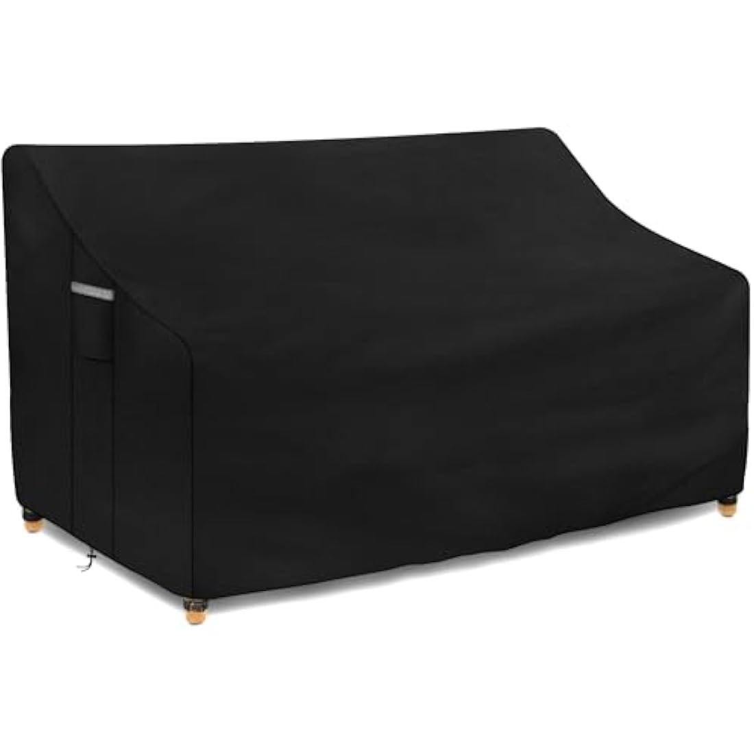Dokon 3 Seater Garden Bench Covers Waterproof Heavy Duty 420D Oxford Fabric Windproof Anti-UV Outdoor Patio Bench Seat Cover with Air Vent, Garden Seat Covers - 163x66x63/89cm