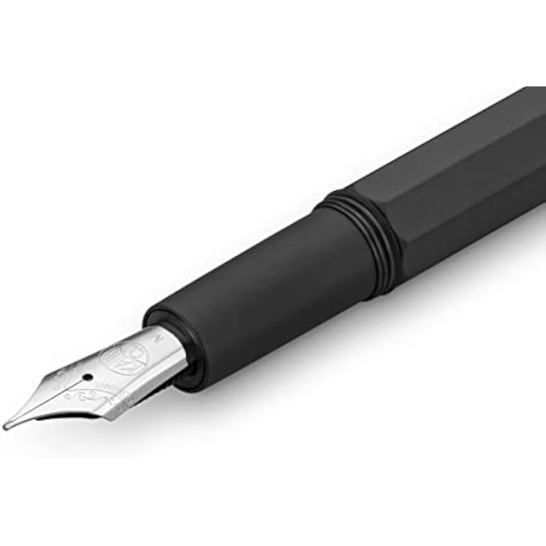Kaweco ORIGINAL Fountain Pen 250 Black Chrome I Premium Reservoir Fountain Pen for Ink Cartridges 12.7 cm I Nib: M (Medium)