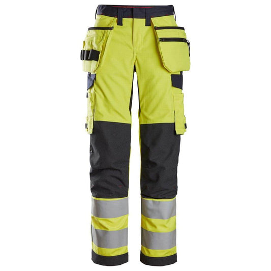 Snickers 6797 ProtecWork Women's Trousers Holster Pockets Hi-Vis Class 2