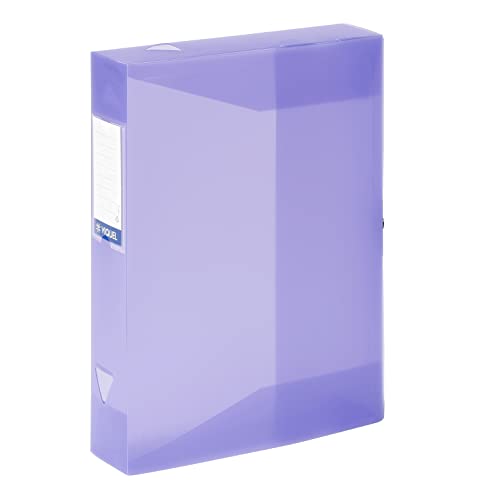 Viquel Class Docs propysoft Filing Box Polypropylene 80 mm Spine Set of 6 Assorted Colours