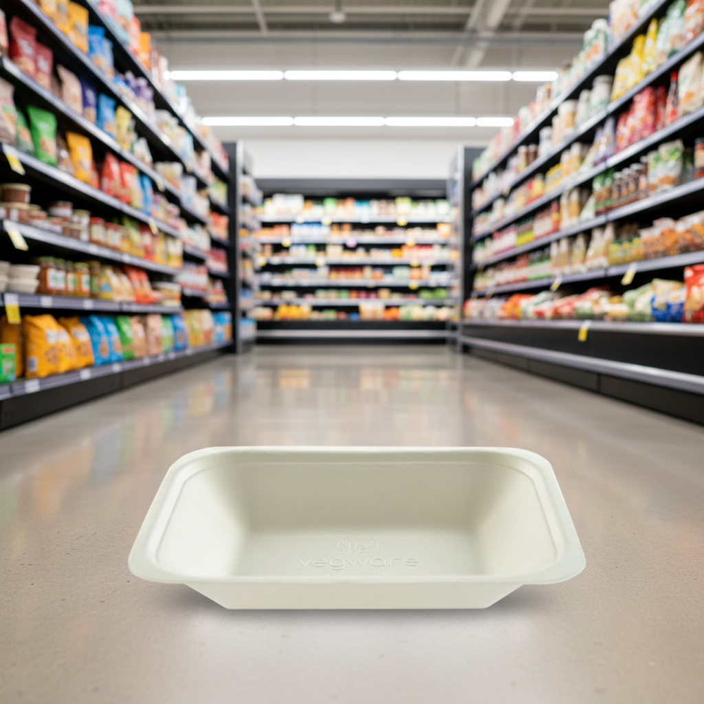 D2E Bagasse Chip Tray Medium 500Pk X 1