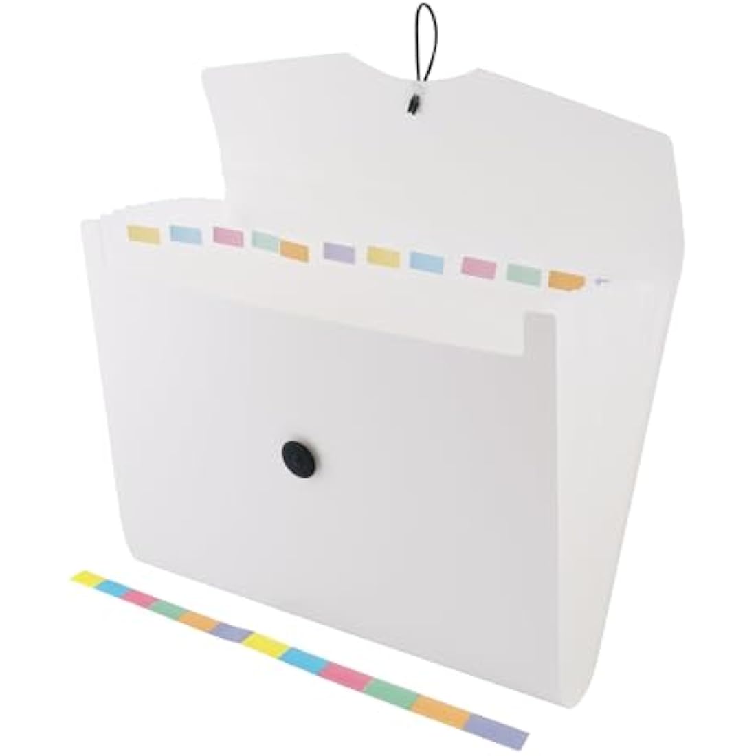D.RECT 5580 Expandable Expanding File 12 Compartments A4 White