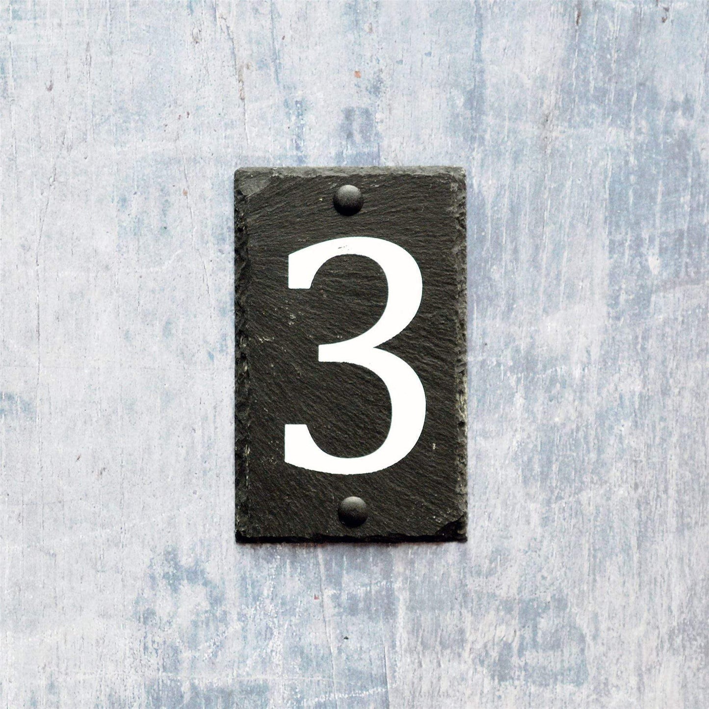 Number 3 Slate House Sign