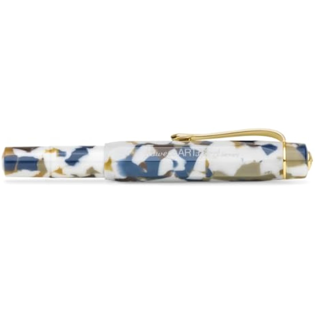 Kaweco ART SPORT Fountain Pen Terrazzo I Exclusive Acrylic Reservoir Pen for Ink Cartridges With Steel Nib 12.5 cm I Including Metal Box I Nib: M (Medium)