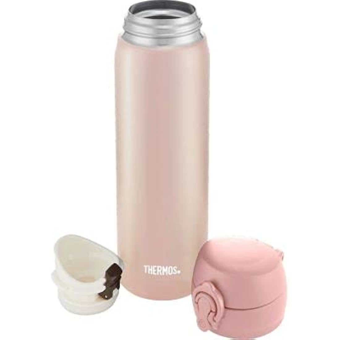 Thermos GTB Super Light Direct Drink Flask, Rose Gold, 470ml, Stainless Steel, Vaccuum insulated,One-handed push button mechanism, 171692